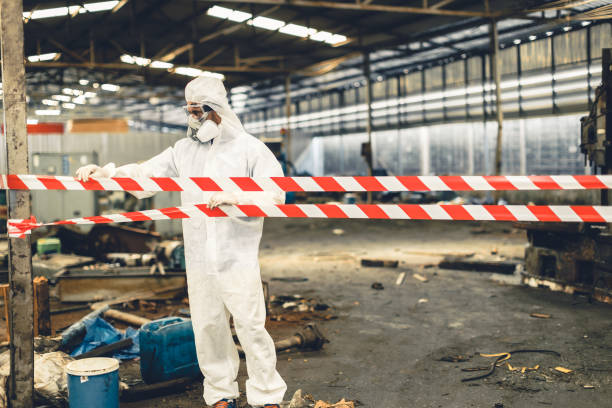 Professional Biohazard technician working in West Olive, MI